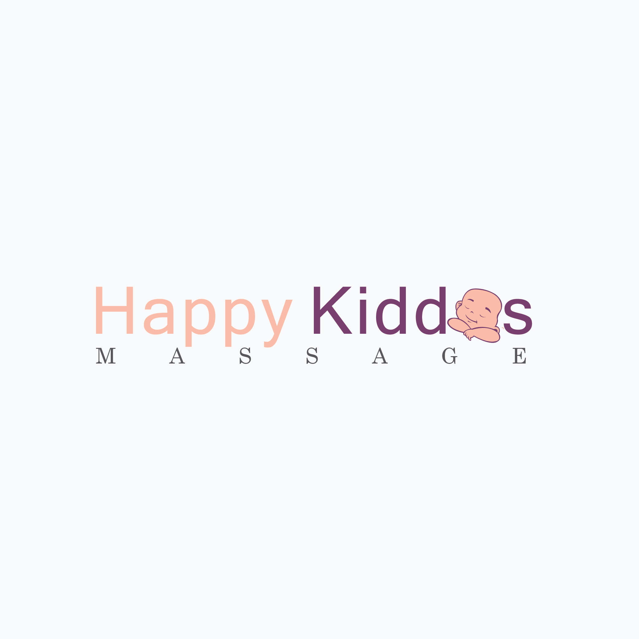 Logo Design by zeeshan01z for Happy Kiddos Massage Inc. | Design #24262126