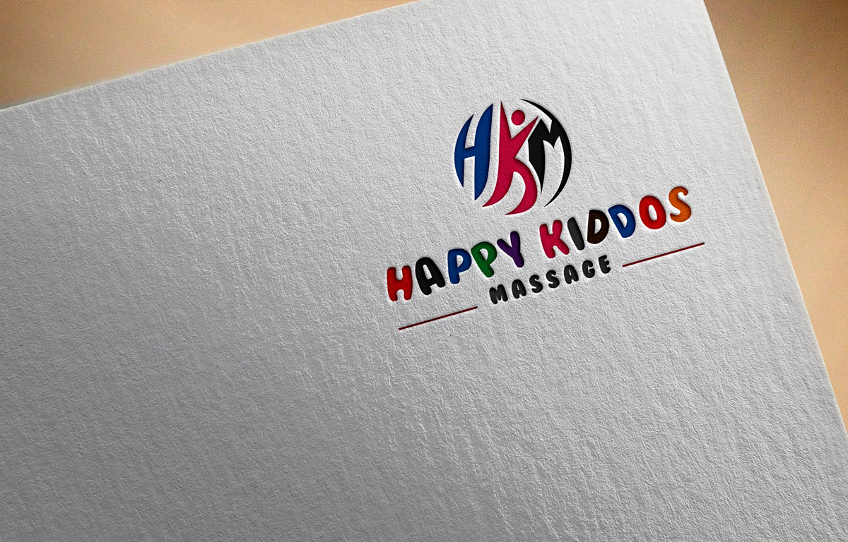 Logo Design by Pen Tool for Happy Kiddos Massage Inc. | Design #24184043