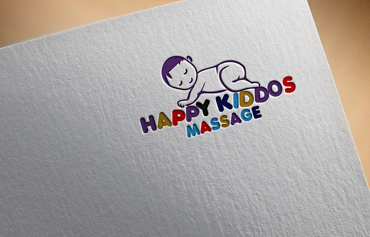 Logo Design by Pen Tool for Happy Kiddos Massage Inc. | Design #24227299