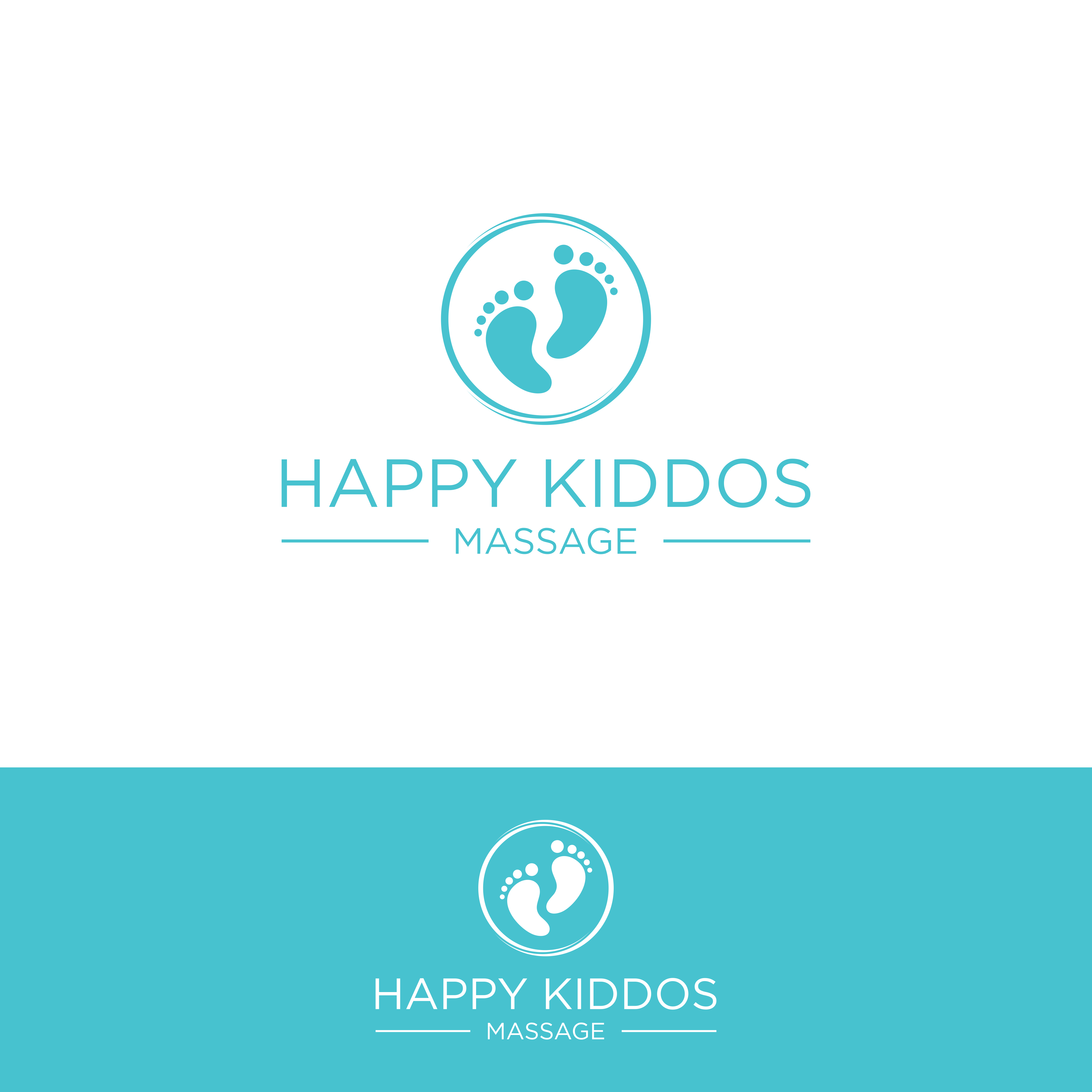 Logo Design by Kkanti for Happy Kiddos Massage Inc. | Design #24172470