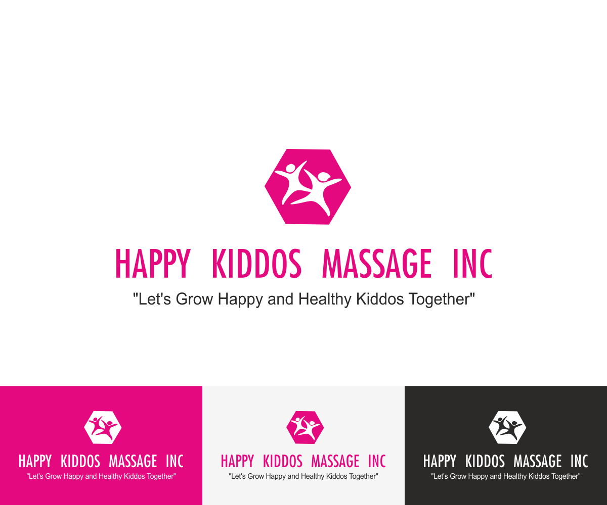 Logo Design by PK 36 for Happy Kiddos Massage Inc. | Design #24277515