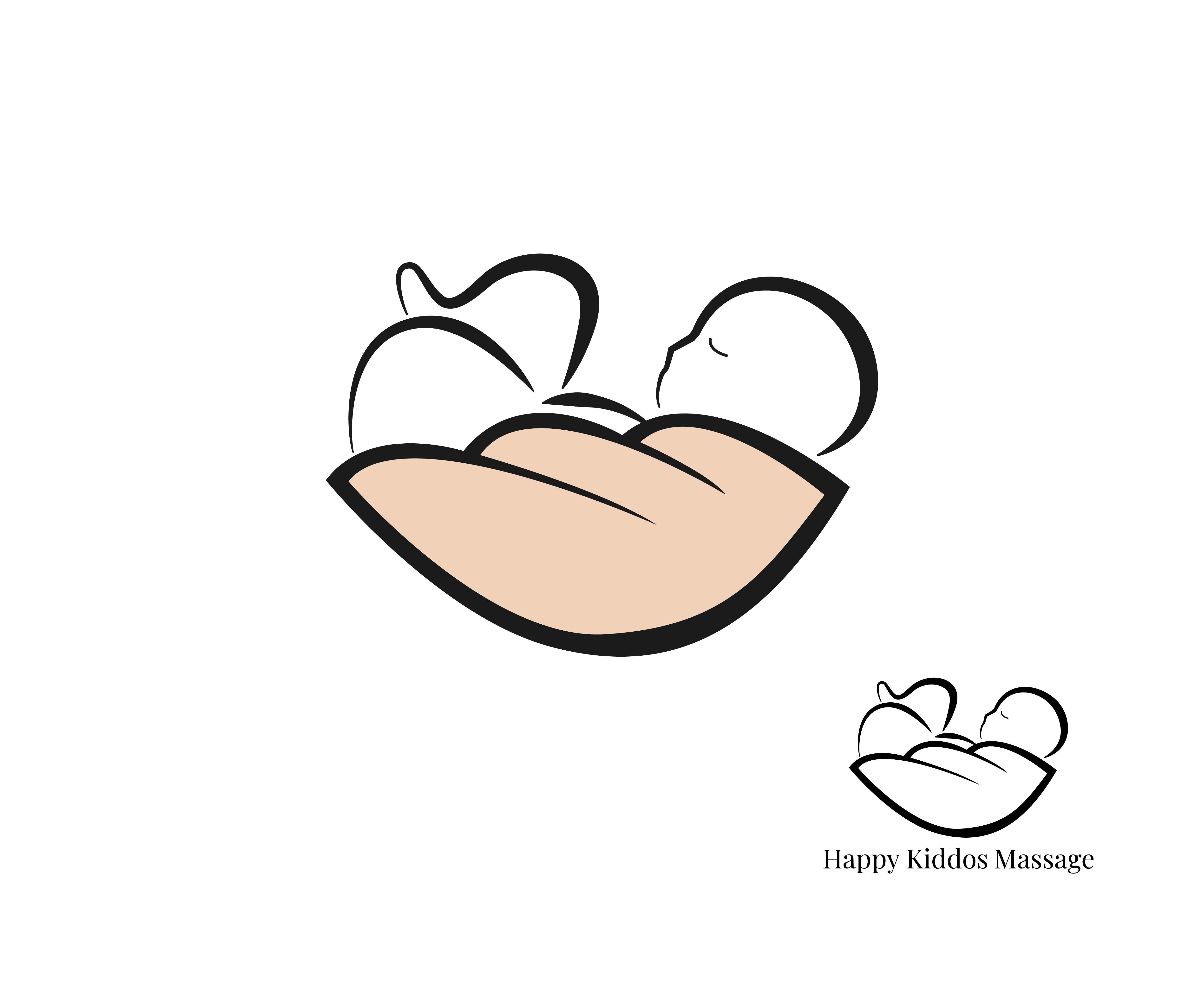 Diseño de Logo por Madu7 para Happy Kiddos Massage Inc. | Diseño #24284989