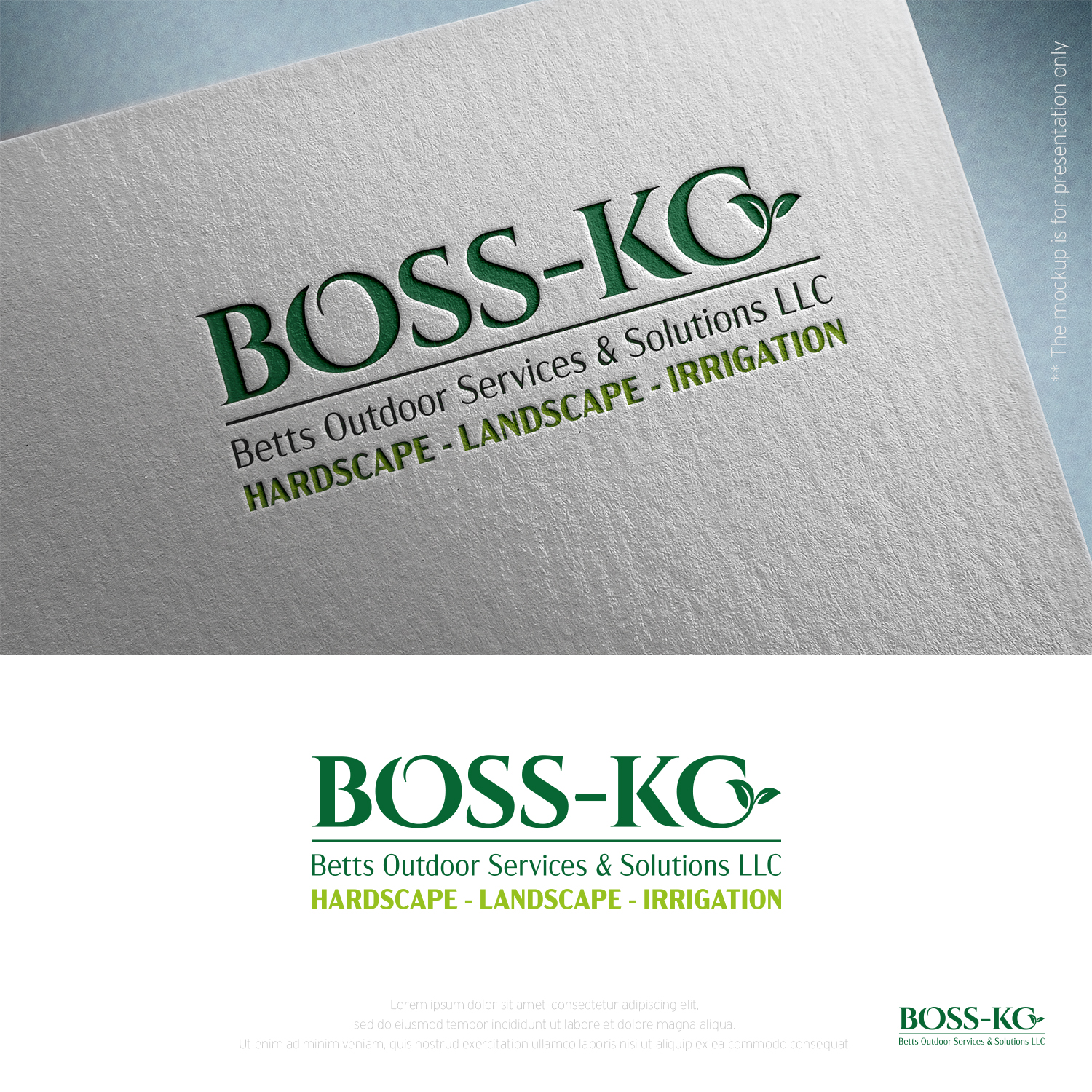 Logo-Design von designbysy für Betts Outdoor Services and Solutions LLC | Design #24168324