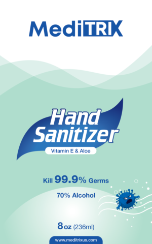 Meditrix Hand Sanitizer - Label Design | Label Design by Akshar Shailesh