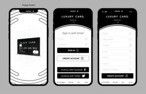 the Black Card * | App Design by Titan Solbiz