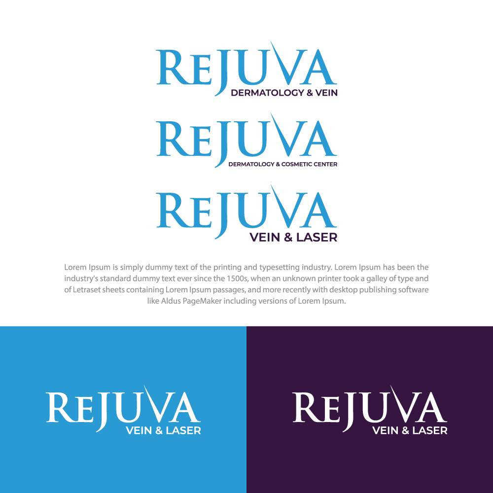 Logo Design by R.design for ReJUVA Dermatology & Vein | Design #24310928