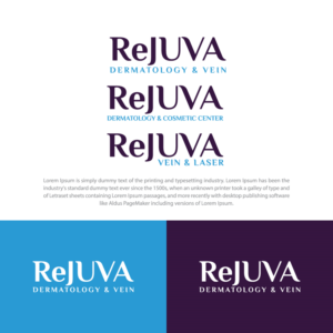 Logo-Design von R.design für ReJUVA Dermatology & Vein | Design: #24311088
