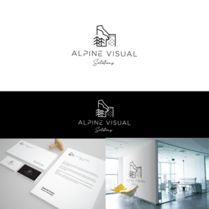 Alpine Visual Solutions | Logo Design by TerryBogard