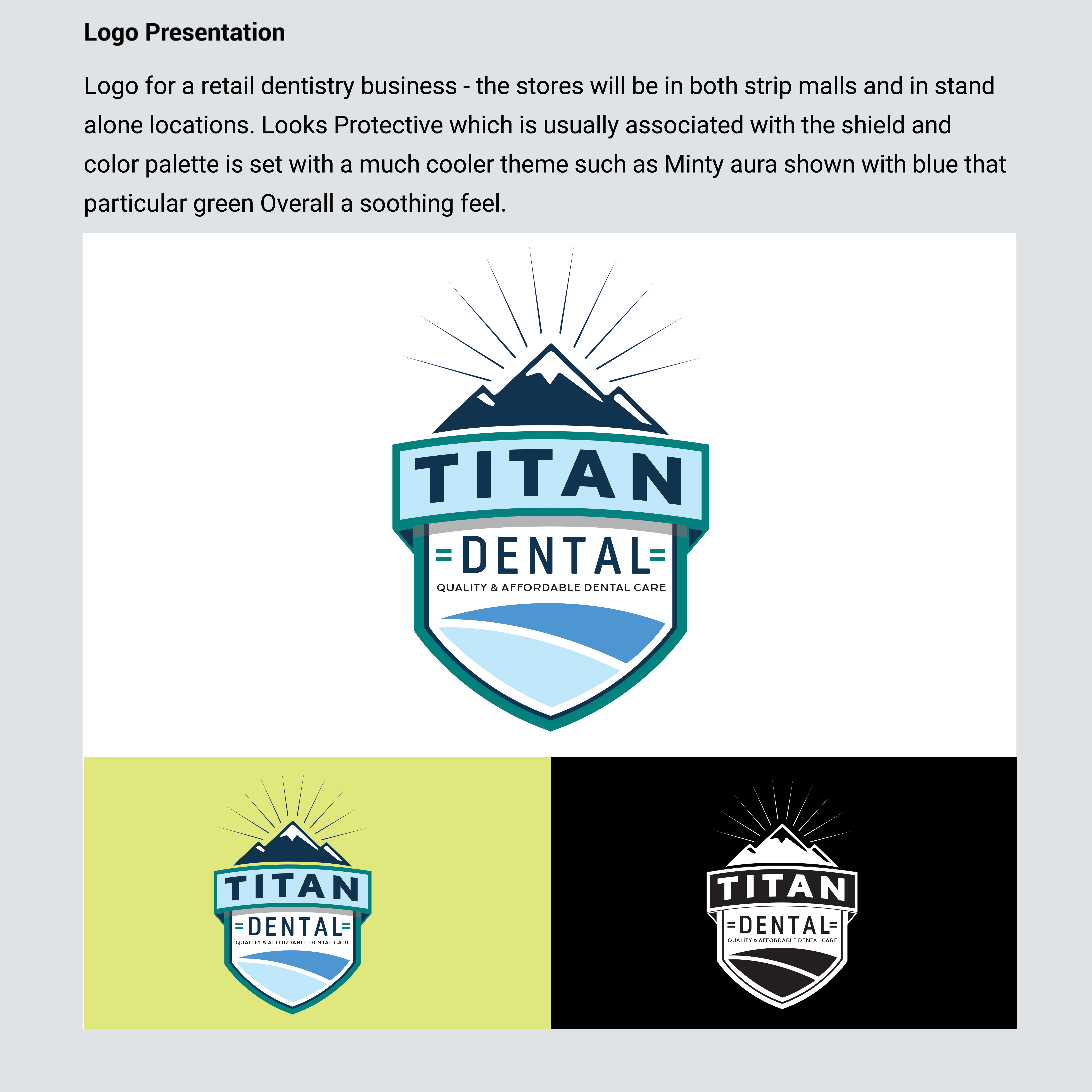 Logo Design by Taha Ahmed for Titan Dental  | Design #24225321