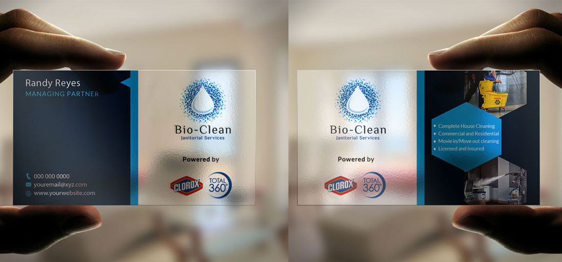 Business Card Design by Riz' for Bio-Clean Janitorial Services | Design #24194165