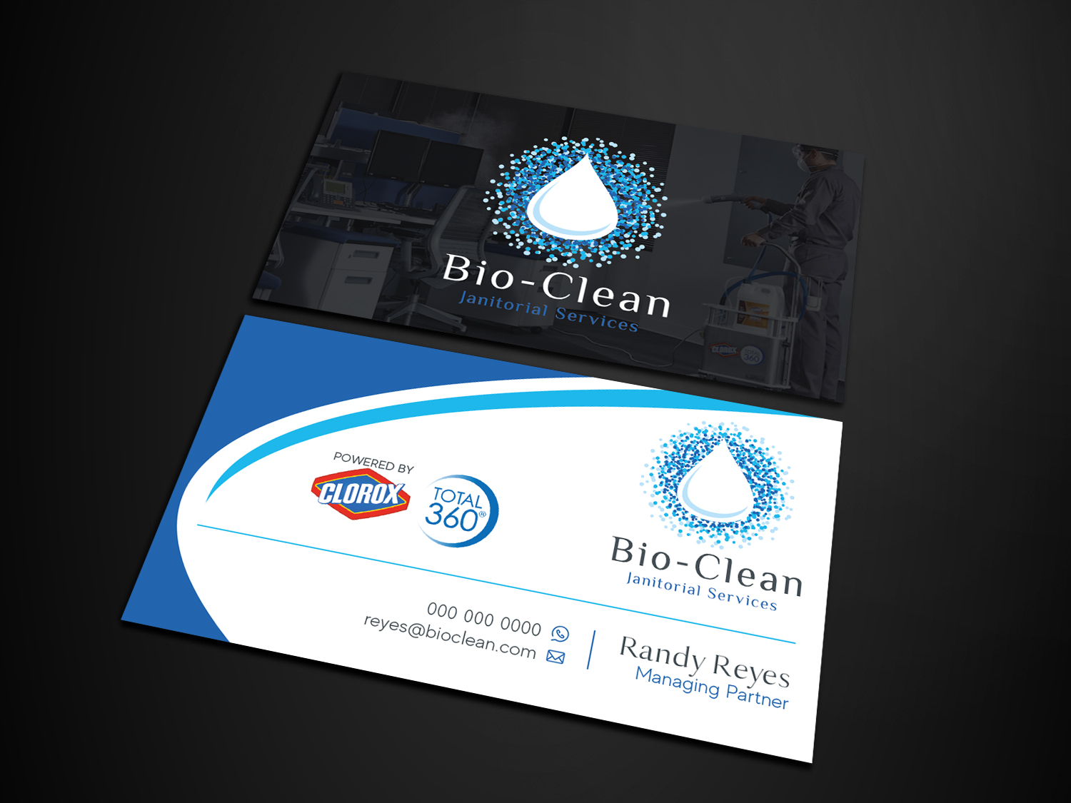Diseño de Tarjeta de Presentación por Verified artistry (Design garden) para Bio-Clean Janitorial Services | Diseño #24222994