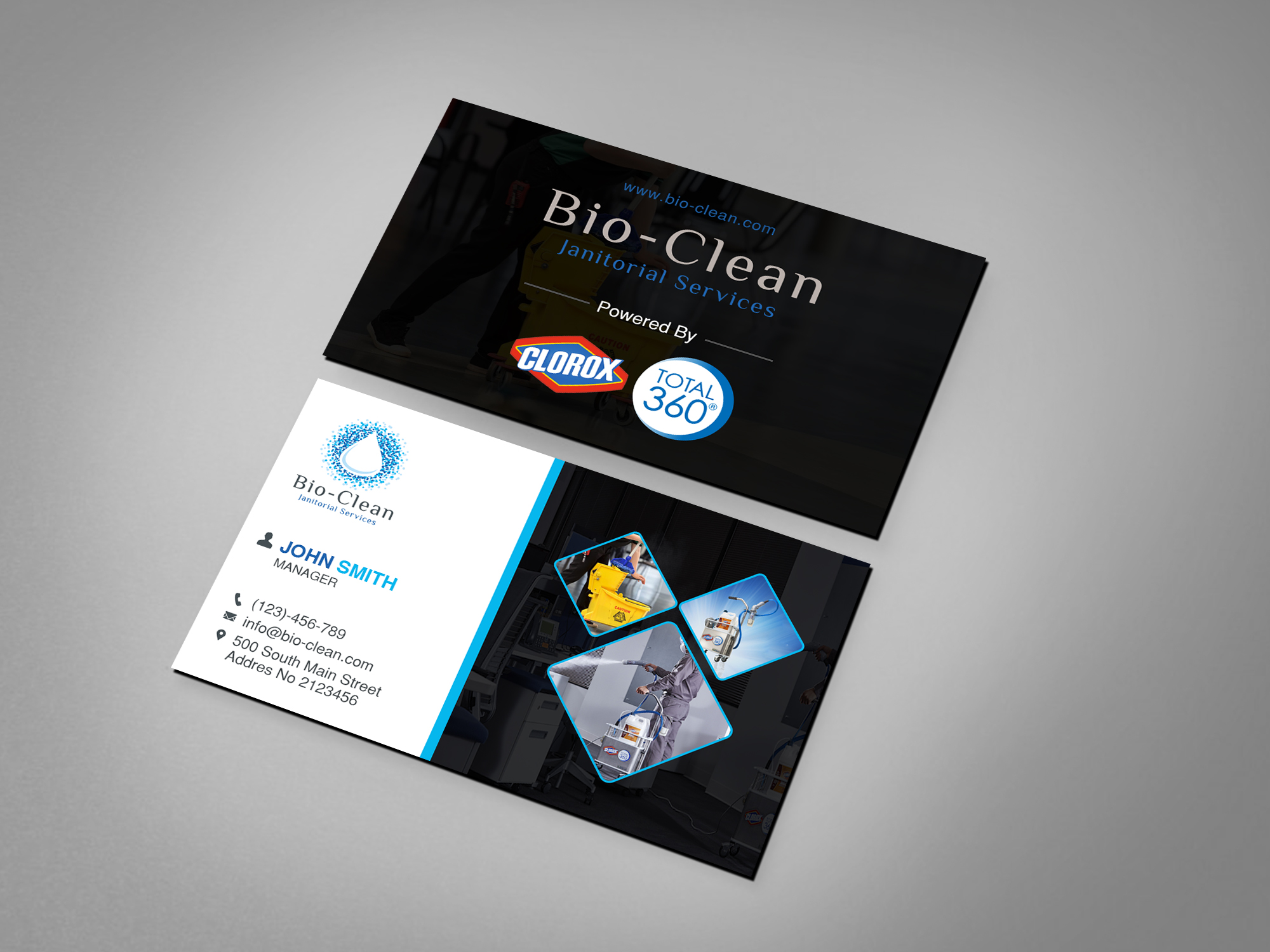 Business Card Design by Creations Box 2015 for Bio-Clean Janitorial Services | Design #24176197