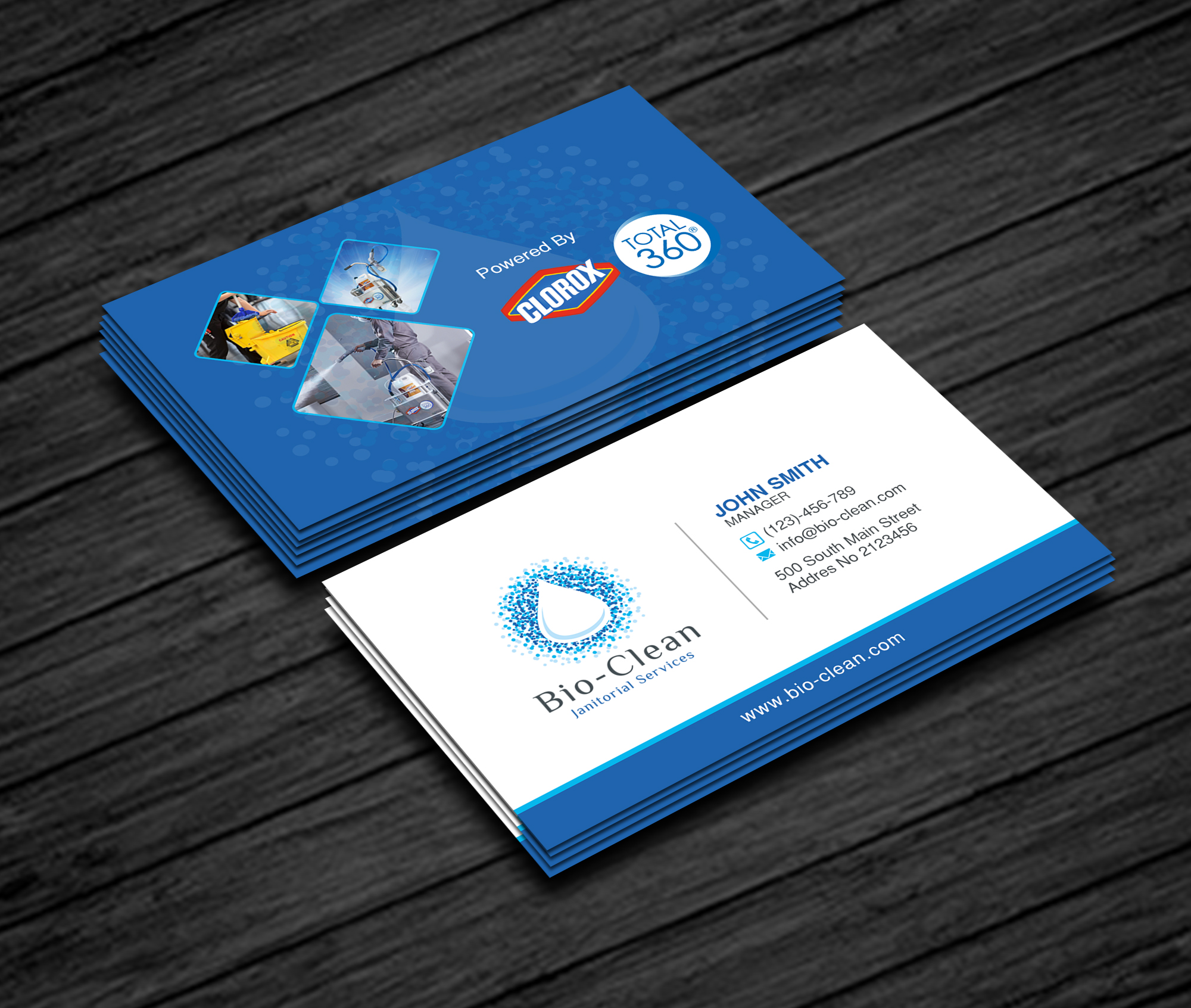 Business Card Design by Creations Box 2015 for Bio-Clean Janitorial Services | Design #24177404
