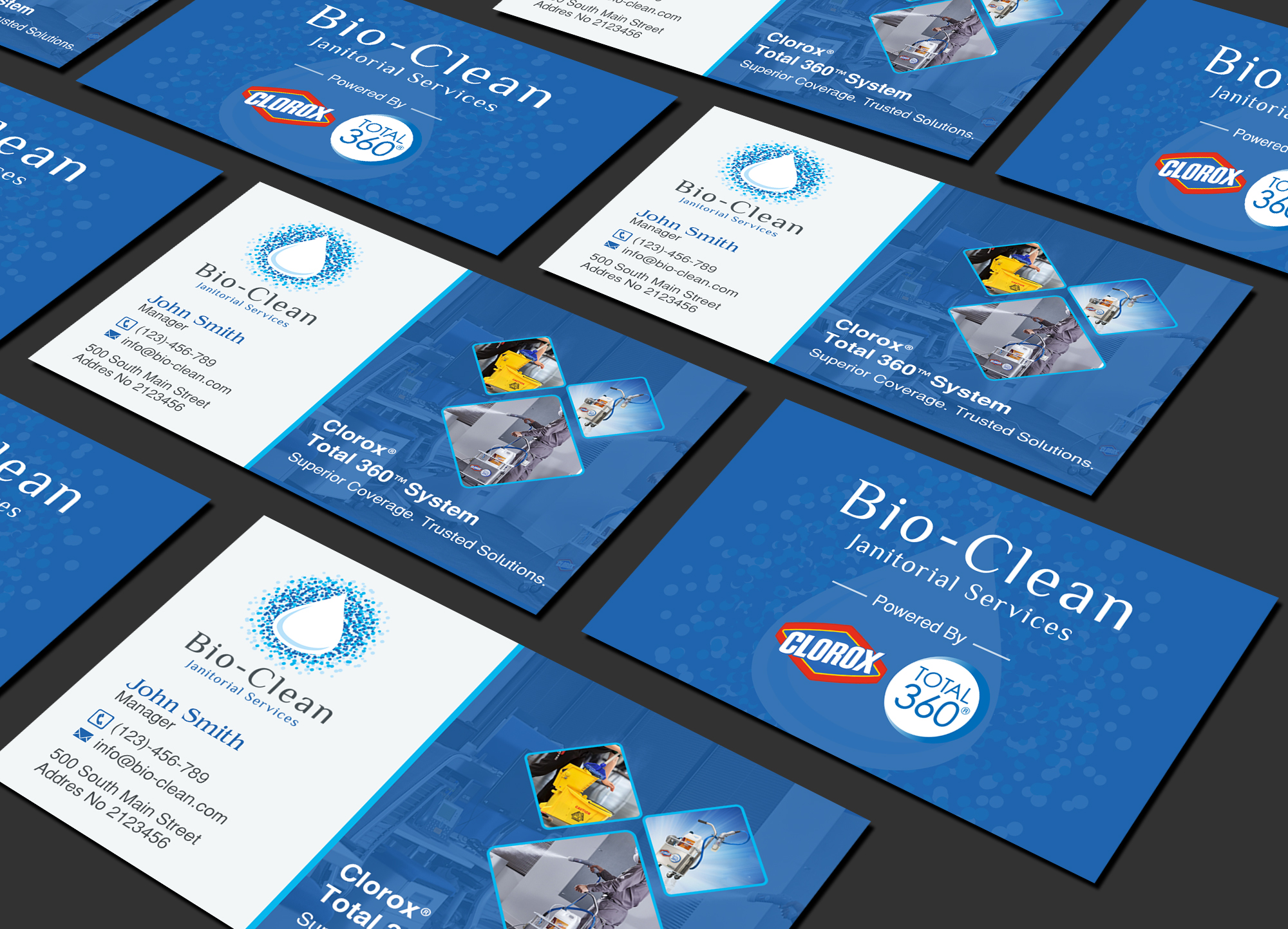 Diseño de Tarjeta de Presentación por Creations Box 2015 para Bio-Clean Janitorial Services | Diseño #24177411