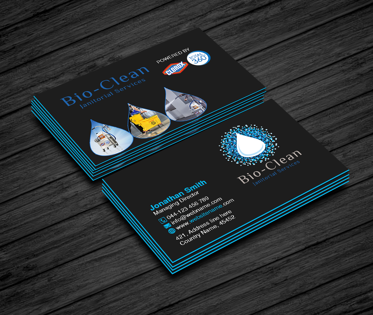Business Card Design by Creations Box 2015 for Bio-Clean Janitorial Services | Design #24189475
