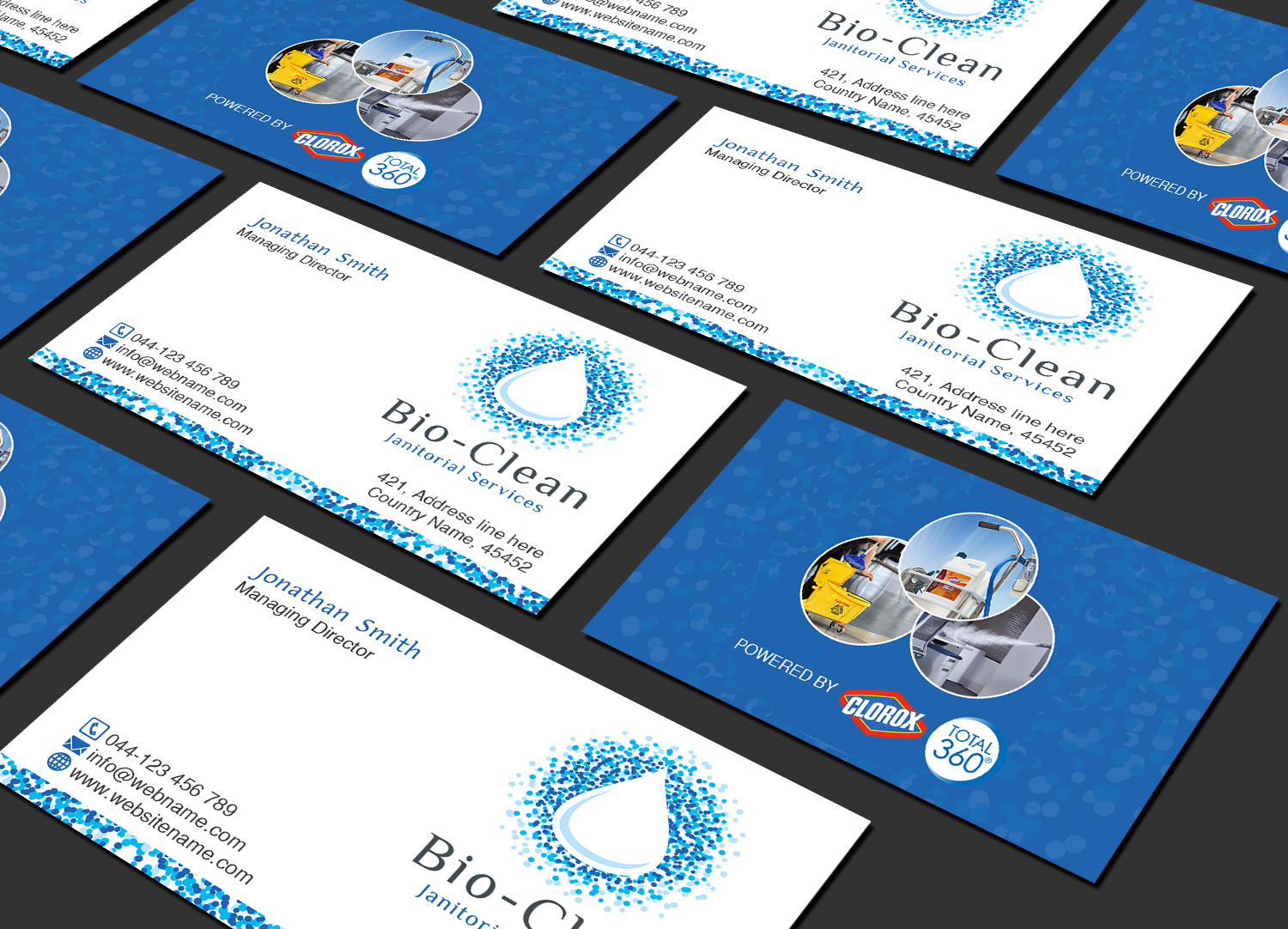 Business Card Design by Creations Box 2015 for Bio-Clean Janitorial Services | Design #24189483