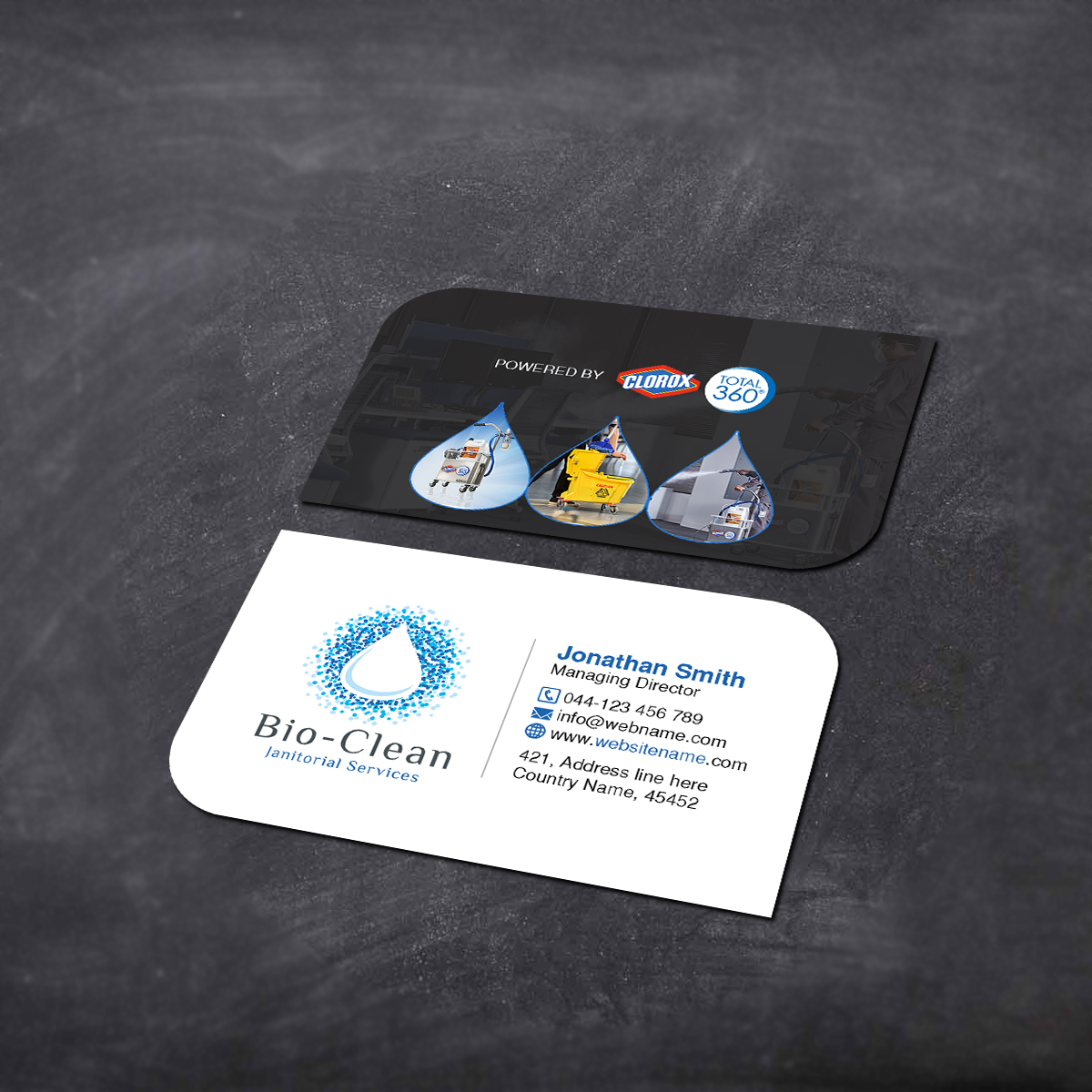 Business Card Design by Creations Box 2015 for Bio-Clean Janitorial Services | Design #24189488