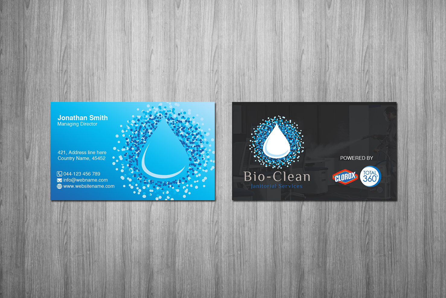 Diseño de Tarjeta de Presentación por Creations Box 2015 para Bio-Clean Janitorial Services | Diseño #24189490