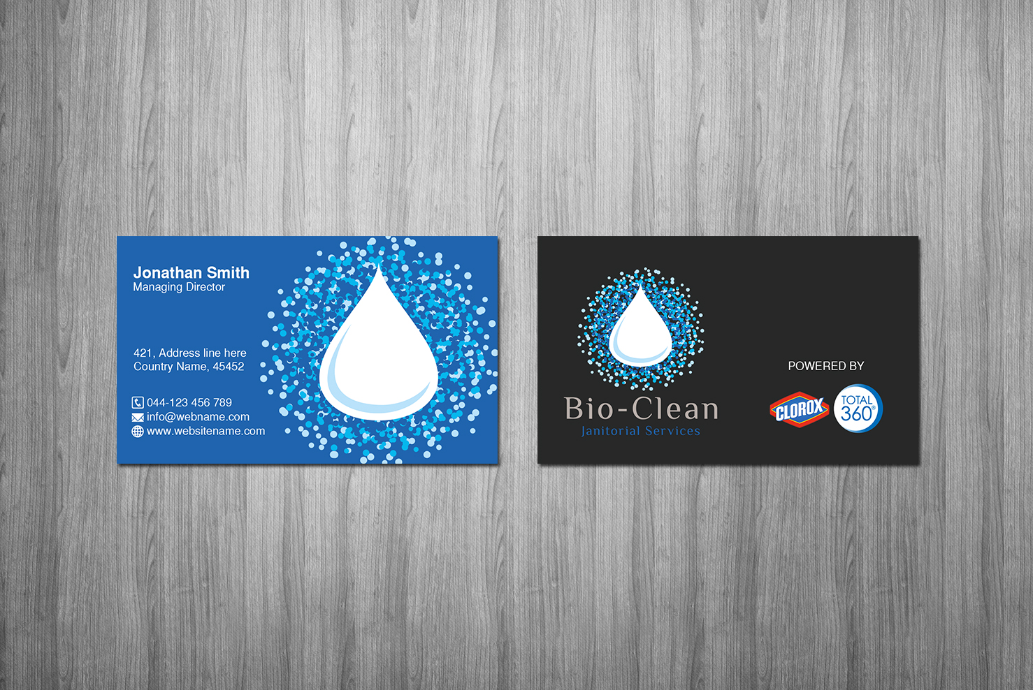 Diseño de Tarjeta de Presentación por Creations Box 2015 para Bio-Clean Janitorial Services | Diseño #24189491