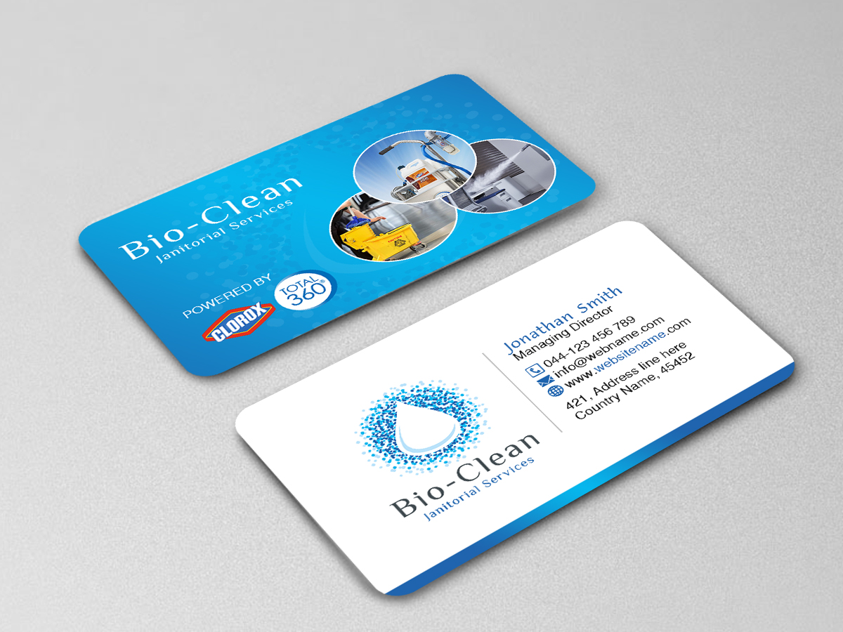 Business Card Design by Creations Box 2015 for Bio-Clean Janitorial Services | Design #24190692