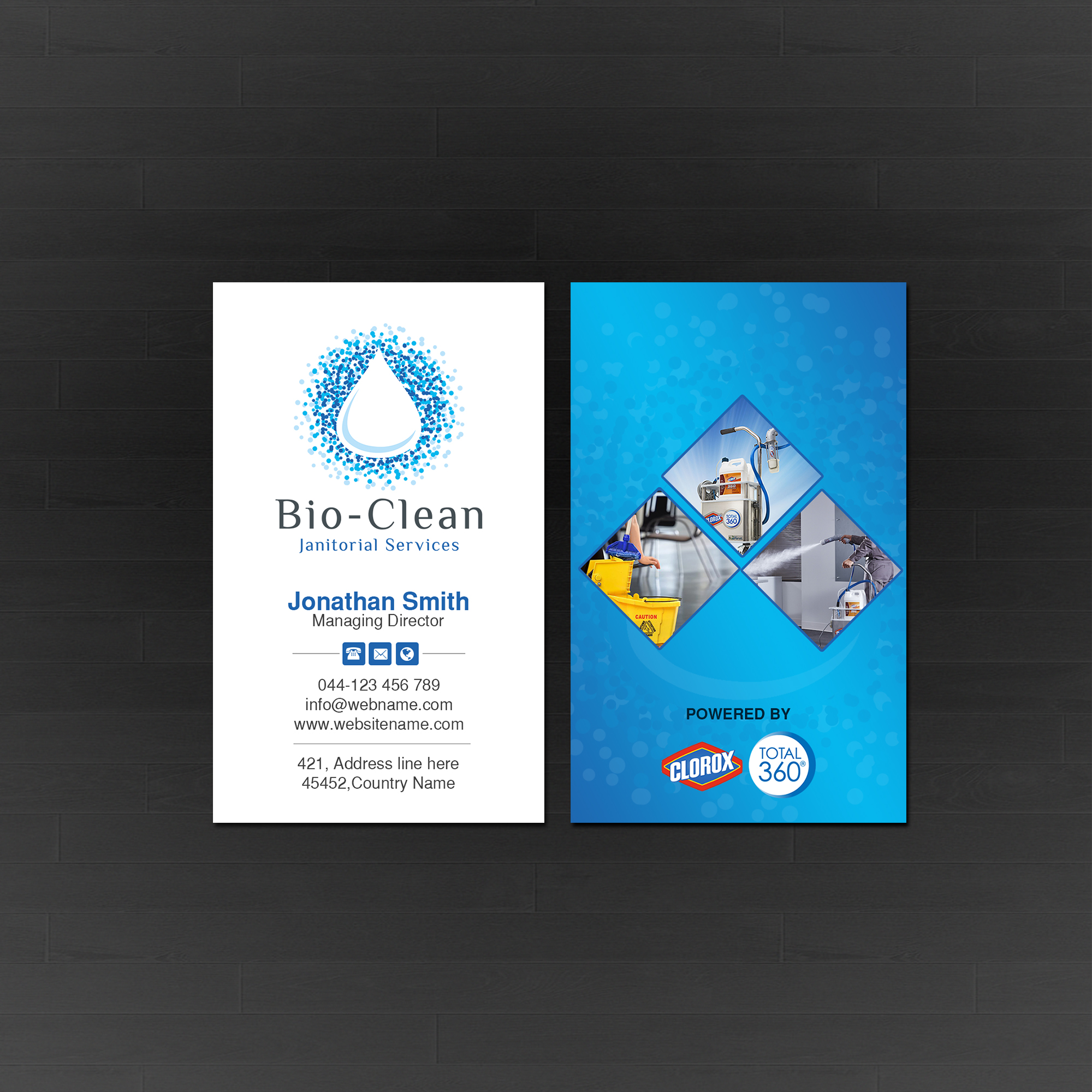 Business Card Design by Creations Box 2015 for Bio-Clean Janitorial Services | Design #24191168