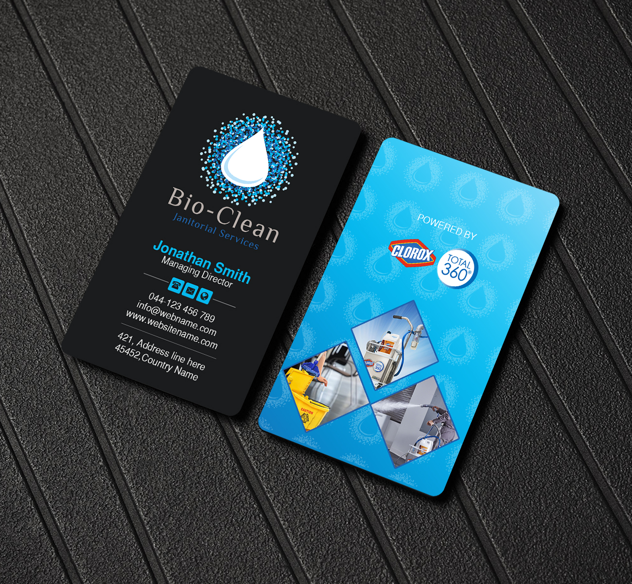 Diseño de Tarjeta de Presentación por Creations Box 2015 para Bio-Clean Janitorial Services | Diseño #24191170