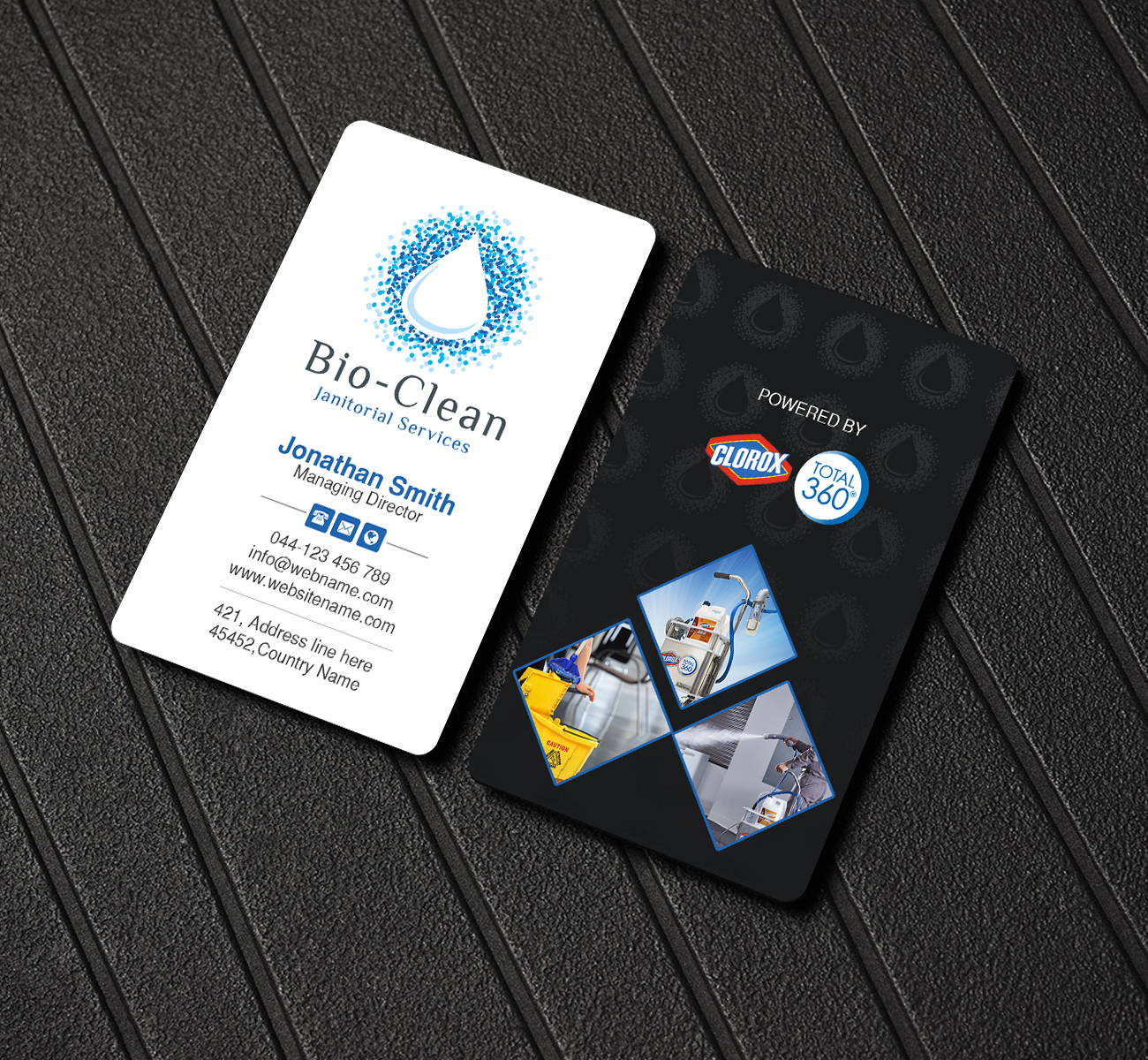 Business Card Design by Creations Box 2015 for Bio-Clean Janitorial Services | Design #24191195