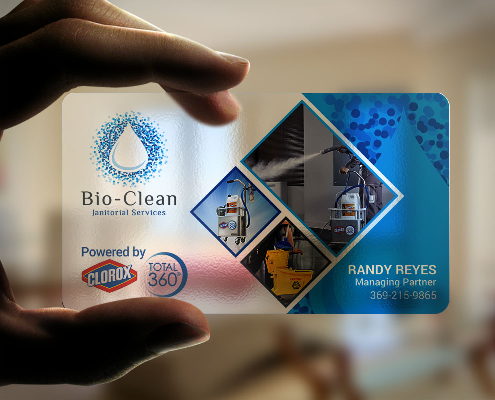 Visitenkarten-Design von chandrayaan.creative für Bio-Clean Janitorial Services | Design #24175502