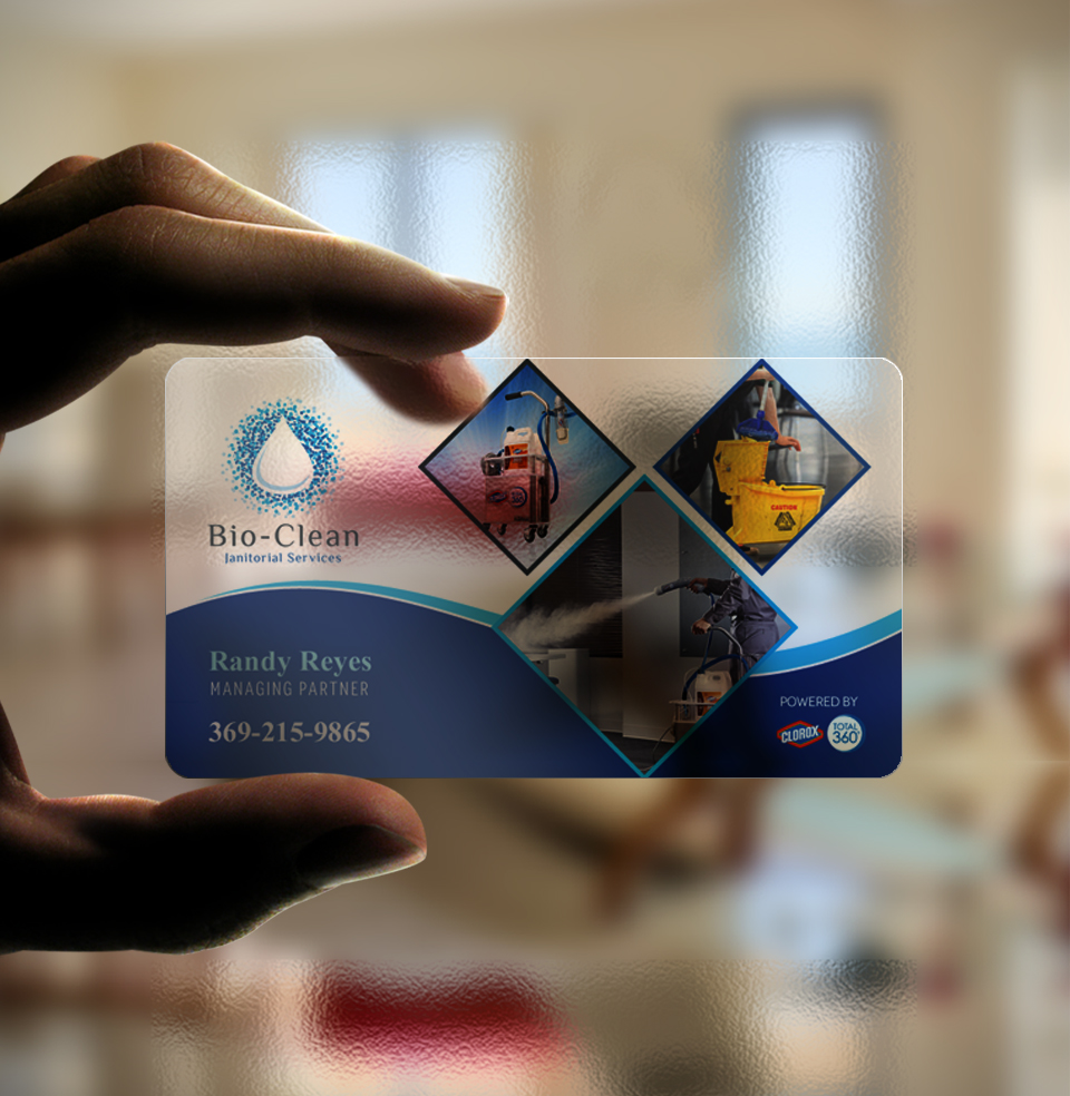 Business Card Design by chandrayaan.creative for Bio-Clean Janitorial Services | Design #24176363