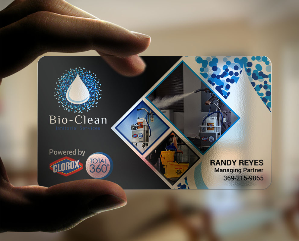 Visitenkarten-Design von chandrayaan.creative für Bio-Clean Janitorial Services | Design #24176492