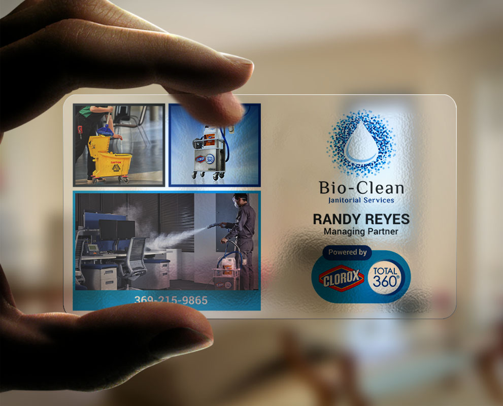 Business Card Design by chandrayaan.creative for Bio-Clean Janitorial Services | Design #24176495