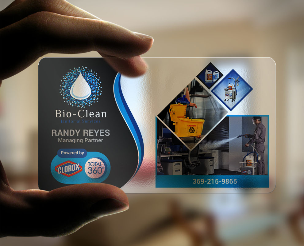 Business Card Design by chandrayaan.creative for Bio-Clean Janitorial Services | Design #24176536