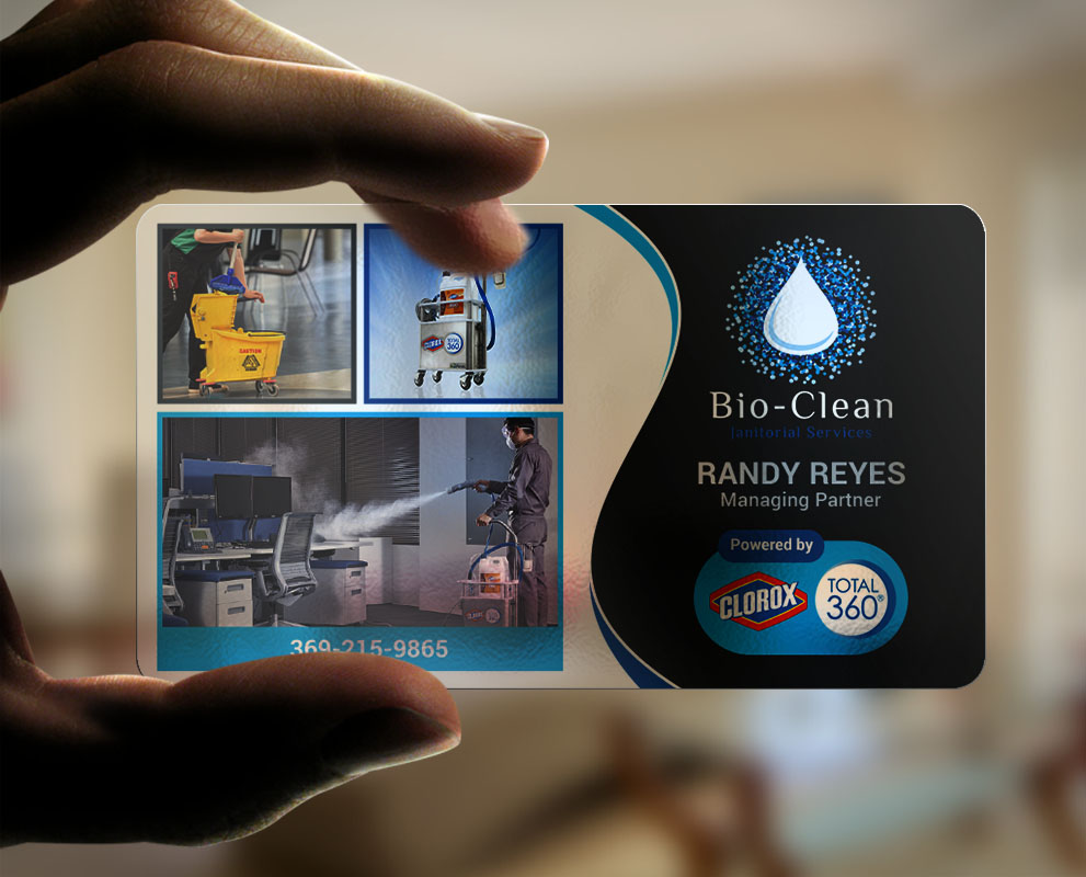 Business Card Design by chandrayaan.creative for Bio-Clean Janitorial Services | Design #24176539