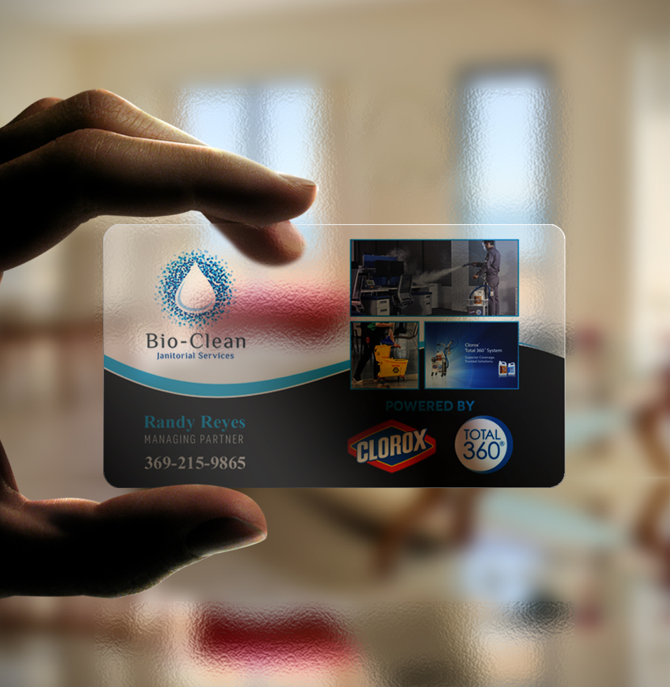 Business Card Design by chandrayaan.creative for Bio-Clean Janitorial Services | Design #24176988