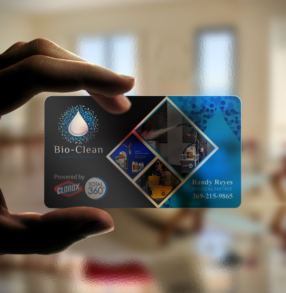 Business Card Design by chandrayaan.creative for Bio-Clean Janitorial Services | Design #24195778