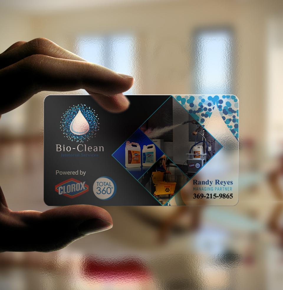 Business Card Design by chandrayaan.creative for Bio-Clean Janitorial Services | Design #24196041