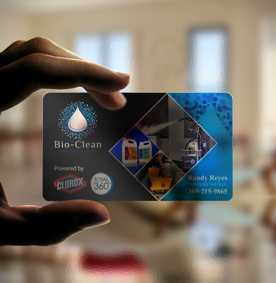 Business Card Design by chandrayaan.creative for Bio-Clean Janitorial Services | Design #24196042