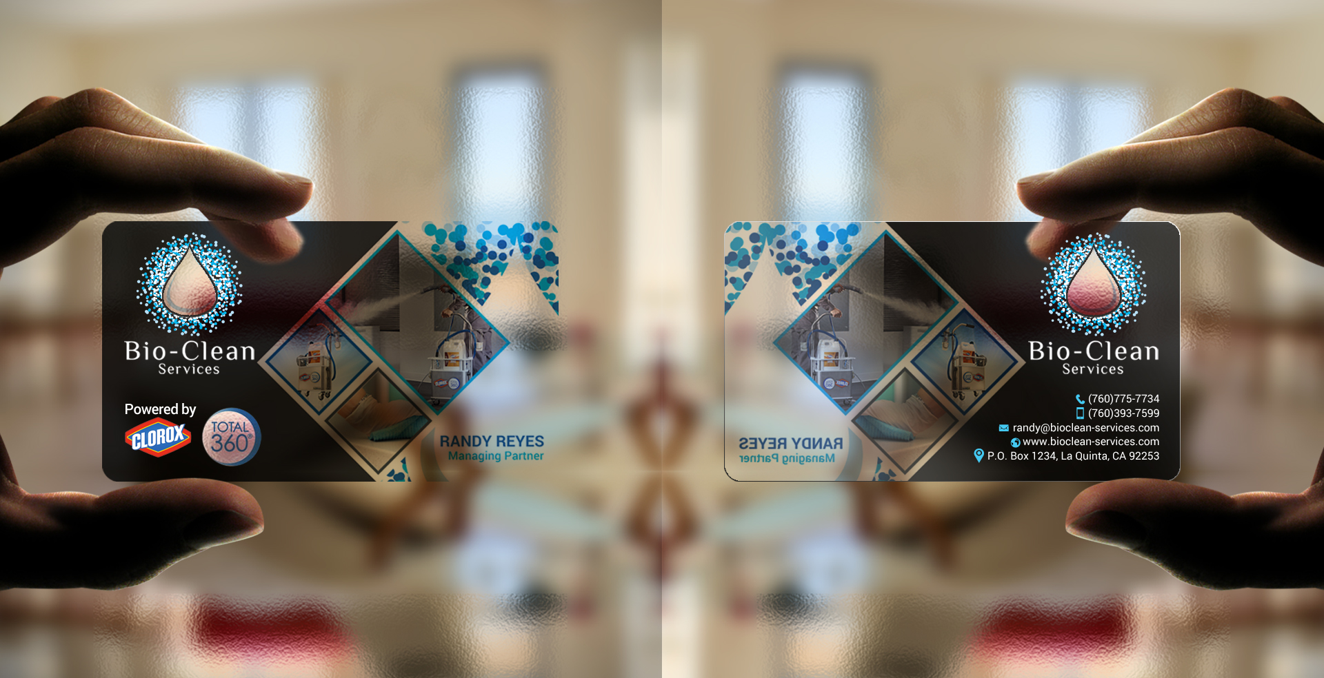 Business Card Design by chandrayaan.creative for Bio-Clean Janitorial Services | Design #24222249