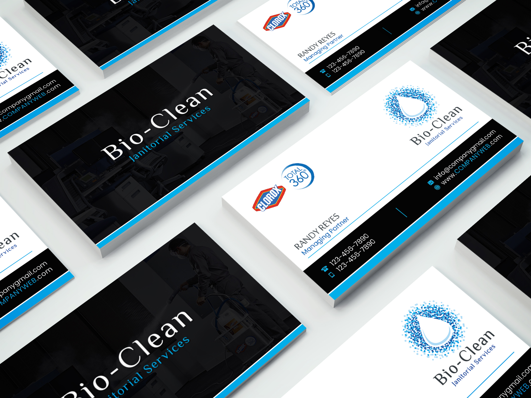 Visitenkarten-Design von SL Designer für Bio-Clean Janitorial Services | Design #24199647