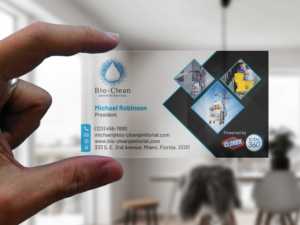 Design de Carte de Visite par MDesign pour Bio-Clean Janitorial Services | Design #24184160