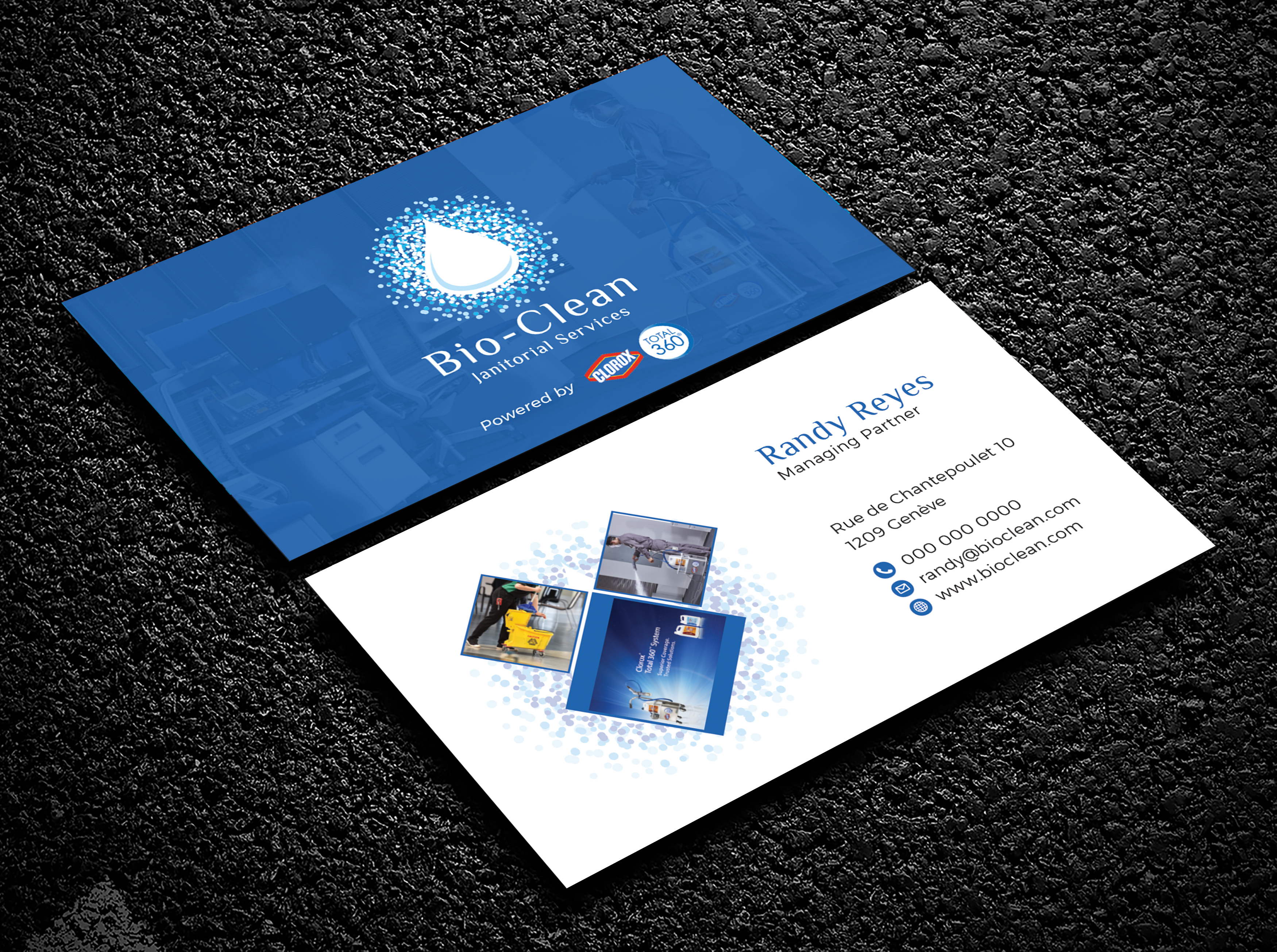 Business Card Design by Bold Pixels for Bio-Clean Janitorial Services | Design #24175045