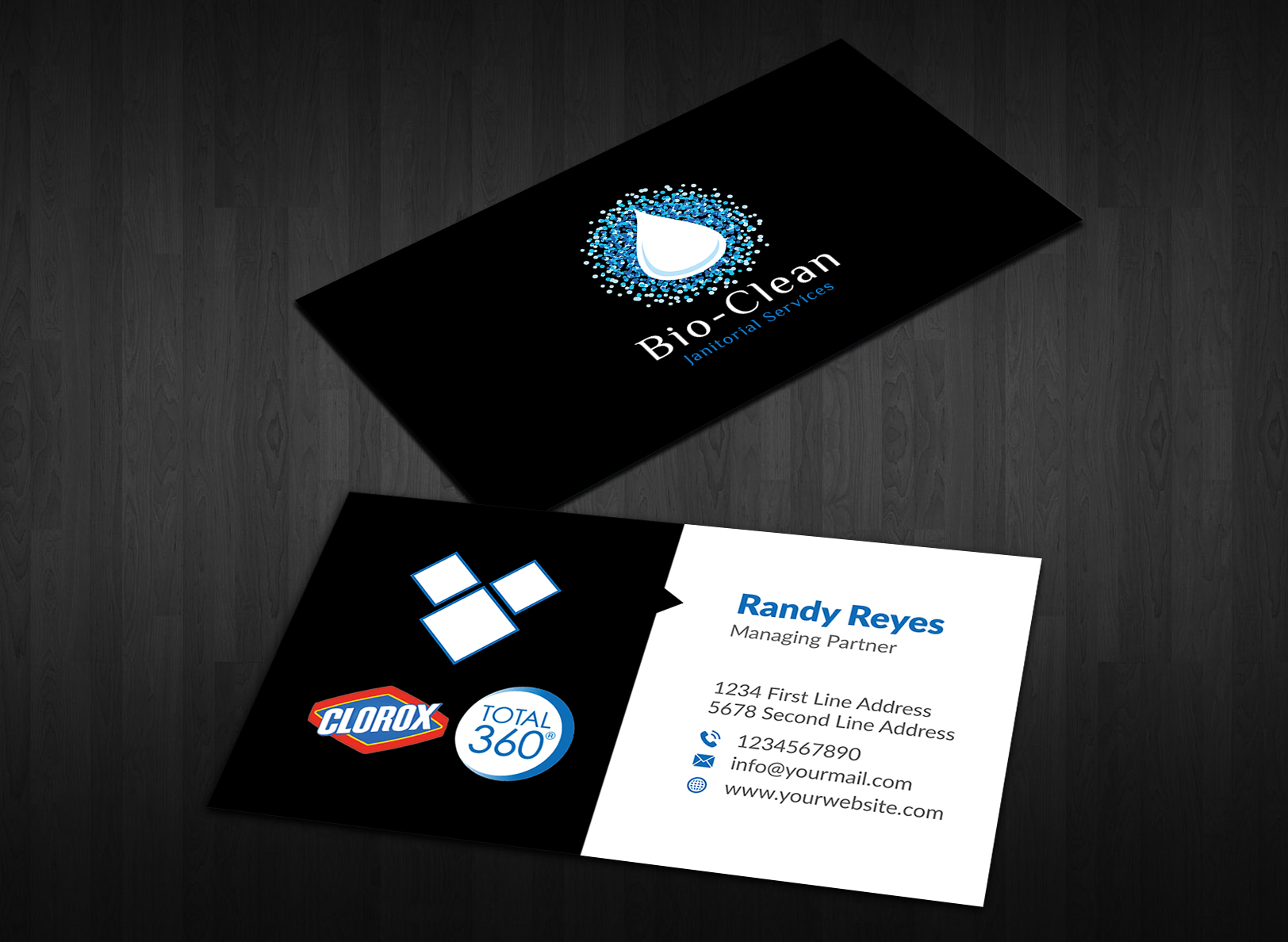 Design de Carte de Visite par Musa. A pour Bio-Clean Janitorial Services | Design #24196123