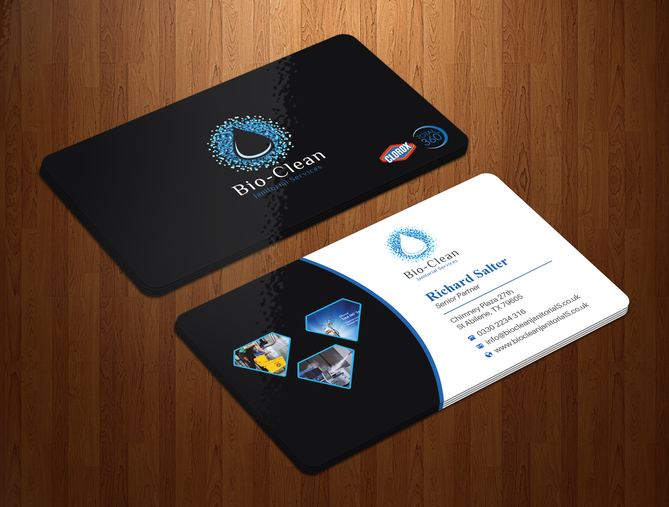 Business Card Design by Uttom 2 for Bio-Clean Janitorial Services | Design #24178868