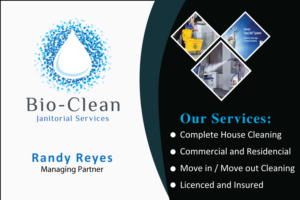 Business Card Design by Asif Raza for Bio-Clean Janitorial Services | Design: #24220034