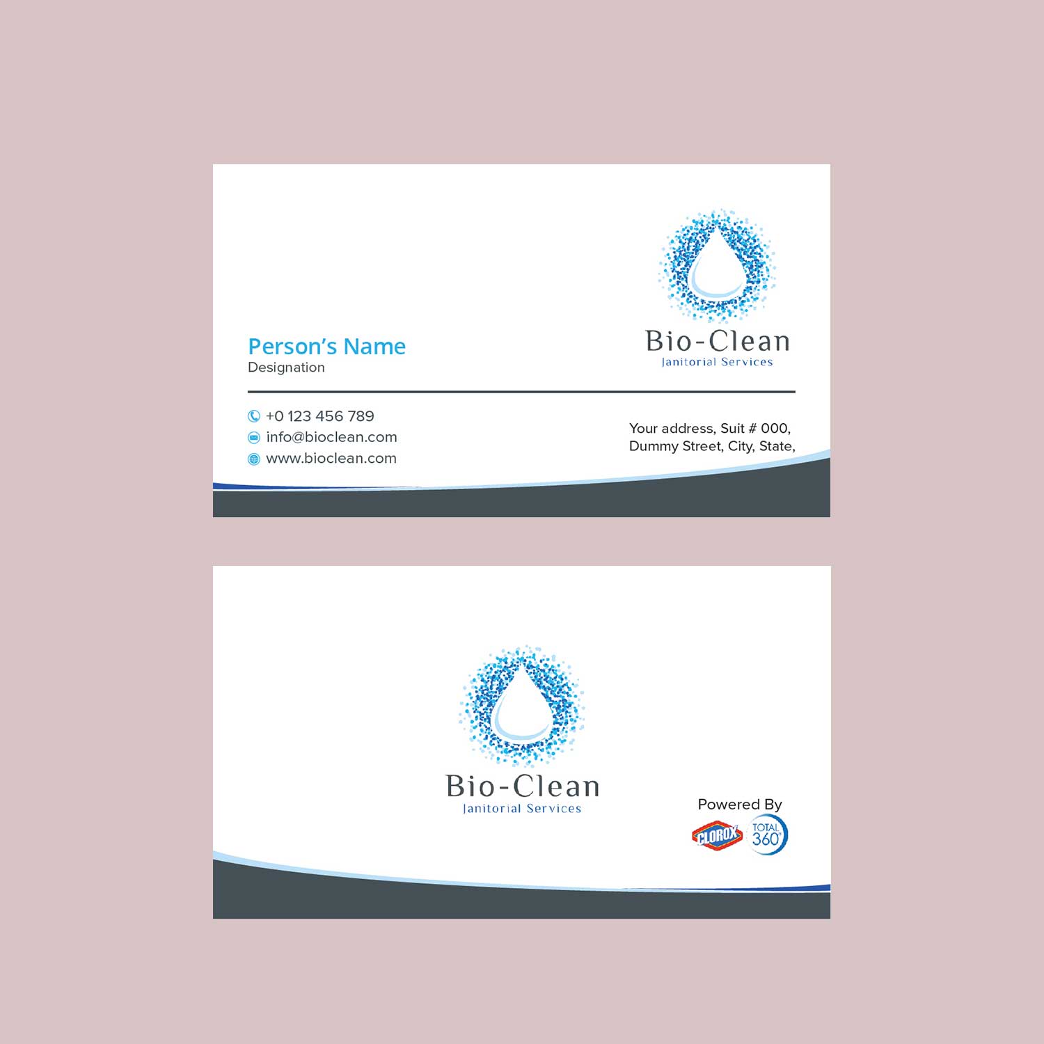 Design de Carte de Visite par Colorpike pour Bio-Clean Janitorial Services | Design #24187068
