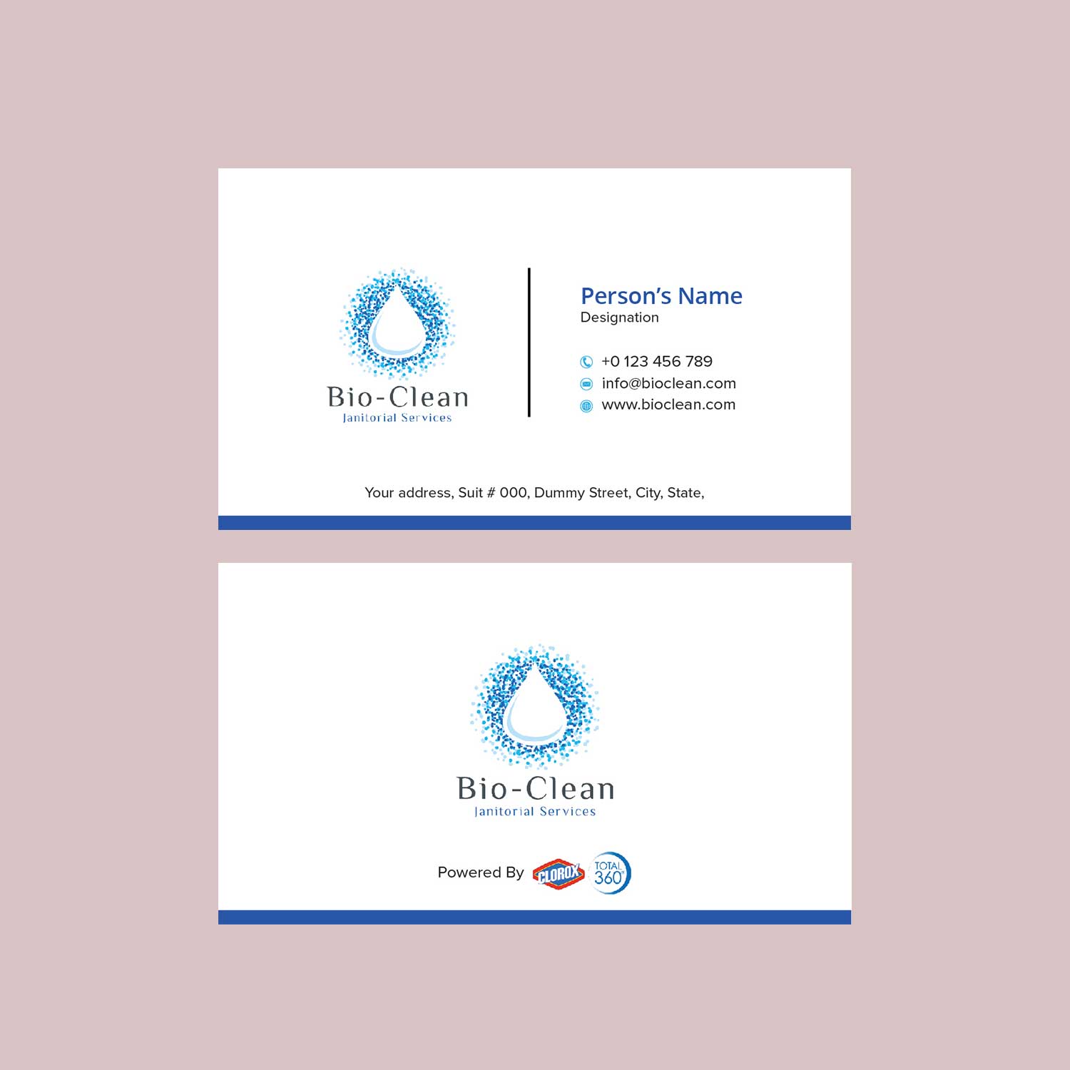 Design de Carte de Visite par Colorpike pour Bio-Clean Janitorial Services | Design #24187069
