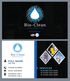Design de Carte de Visite par Renz Lyan pour Bio-Clean Janitorial Services | Design #24216876