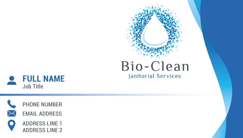 Design de Carte de Visite par fullm0on pour Bio-Clean Janitorial Services | Design #24217178