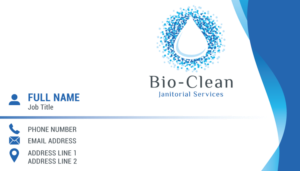 Design de Carte de Visite par fullm0on pour Bio-Clean Janitorial Services | Design : #24217178
