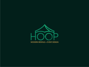 HOOP Modern Rentals + Event Design | Logo Design by Atvento Graphics